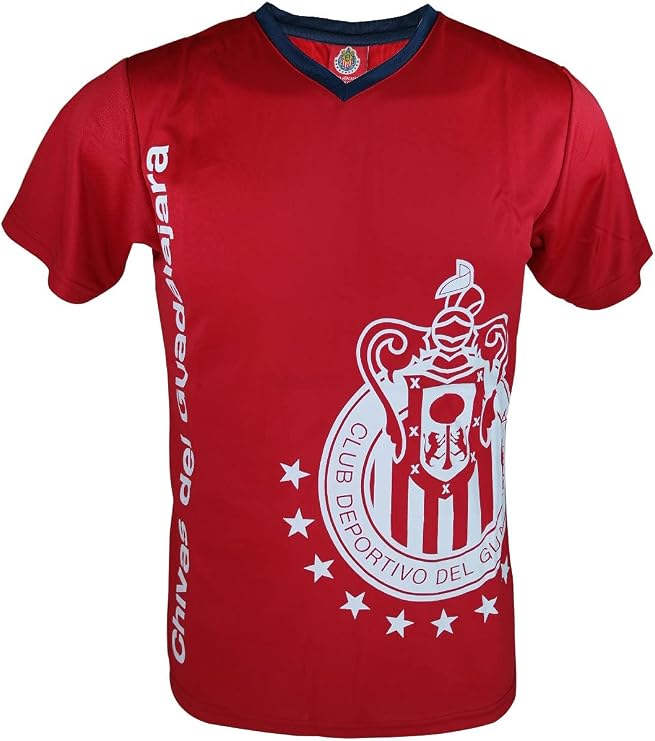 Rhinoxgroup Youth Chivas De Guadalajara Soccer Poly Shirt Soccer Youth Jersey -07