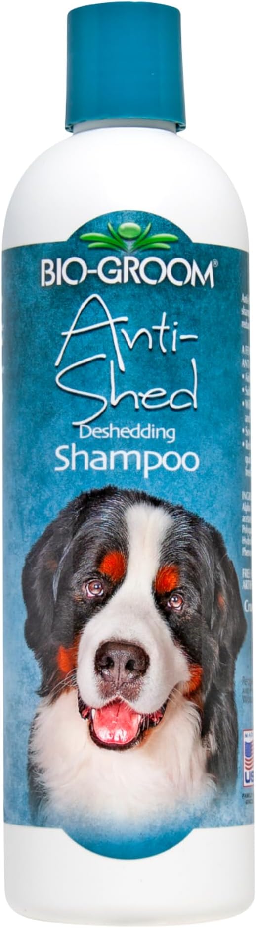 Bio-Groom Anti-Shed Deshedding Dog Shampoo - Odor Eliminating, Anti-Shedding, Dog Bathing Supplies, Puppy Wash, Cat & Dog Grooming Supplies, Cruelty-Free, Made in USA, Dog Products - 12 fl oz 1-Pack