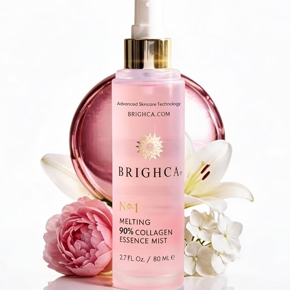 Melting 90% Collagen Essence Mist Marine Collagen Face Spray, Hydrating & Anti-Aging, Soothing K-Beauty Skincare, Instant Refresh for Radiant Skin (2.7 fl oz)