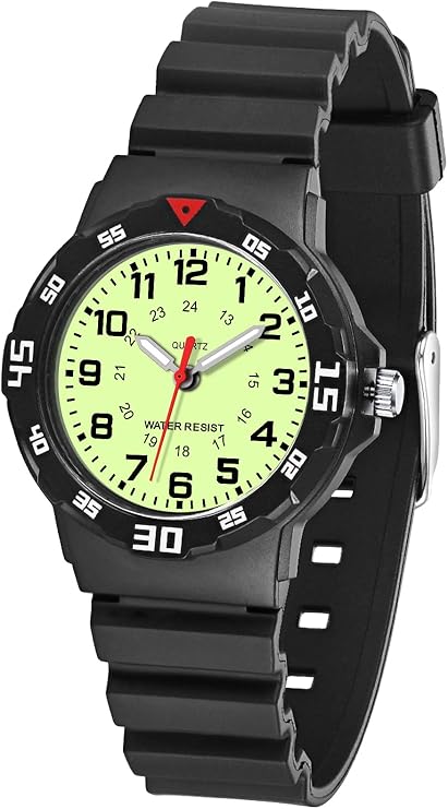 PROKING Analog Watch for Women Nurses 50M Waterproof Night Light Easy Read | 12/24H Military Time, 39mm Large Case, Soft Band, Nurse Essentials Birthday Gift, Nurse Doctors Daily Commute
