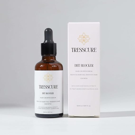 DHT BLOCKER Hair Growth Serum with 25+ Botanical Extracts, PROVEN hair loss Treatment, VISIBLE RESULTS in 90 Days, Non-Greasy Formula, Fuller & Thicker Hair, For Men & Women
