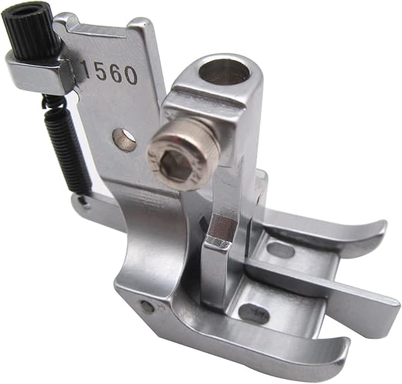 CKPSMS Brand - 1SET #PF-1560 Double Needle Walking Foot with Center Guide Compatible with/Replacement for JUKI Brand LUH-526 LU-1560 Singer Brand 112W139 (1/2")