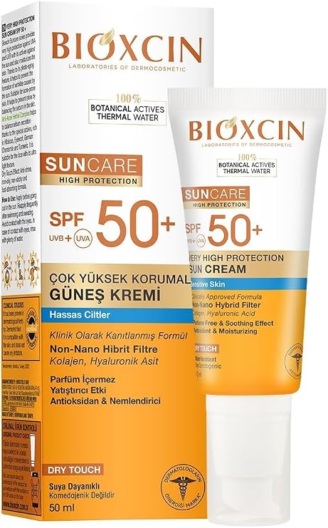 Bioxcin Hassas Ciltler İçin Çok Yüksek Korumalı Güneş Kremi 50 SPF 50 Ml