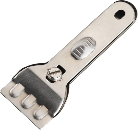 KitchenCraft Ceramic Hob Scraper, Stainless Steel, 28 x 28 x 3 cm