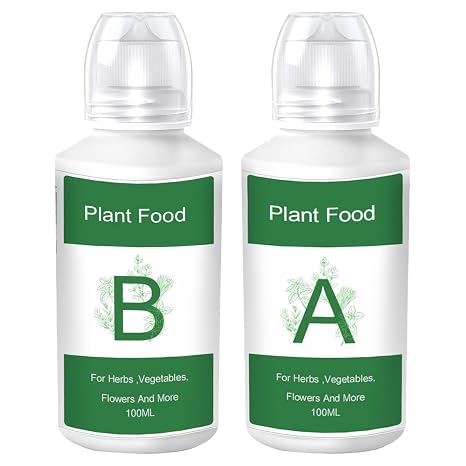 Hydroponics Nutrition Kit - Premium 2-Piece Plant Nutrients | Complete Growing Formula for Vegetables, Flowers and Fruits - Indoor Garden Accessory for Soil Free Growing Provides Comprehensive