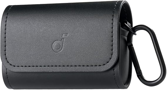 soundcore by Anker, Travel Case for AeroFit Series, Fits All AeroFit Earbuds, Anti-Scratch, Portable, Magnetic Closure, Black