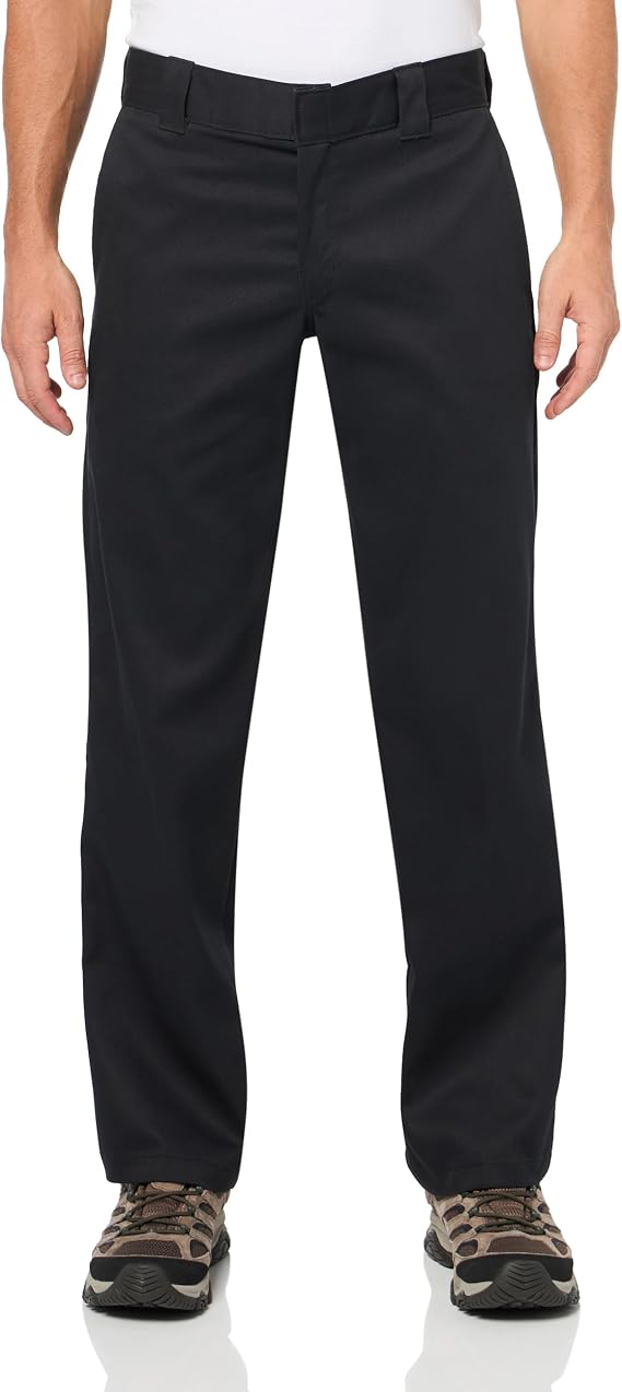 Dickies 873 Slim Fit Work Pants, Black, 32 32