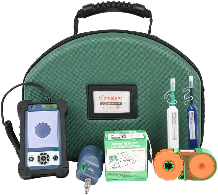 400x Magnification KIP-600V Video Inspection and Display for SC, FC, ST, LC FOCP Cleaning Platform  Cleaning Pens  Cleaning Box Optic Fiber Video Inspection and Cleaning FTTH Kit Komshine