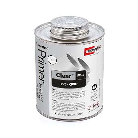 Rectorseal Clear PR-2L 55972 Low Primer, Fast Acting, Plumbing, Pint