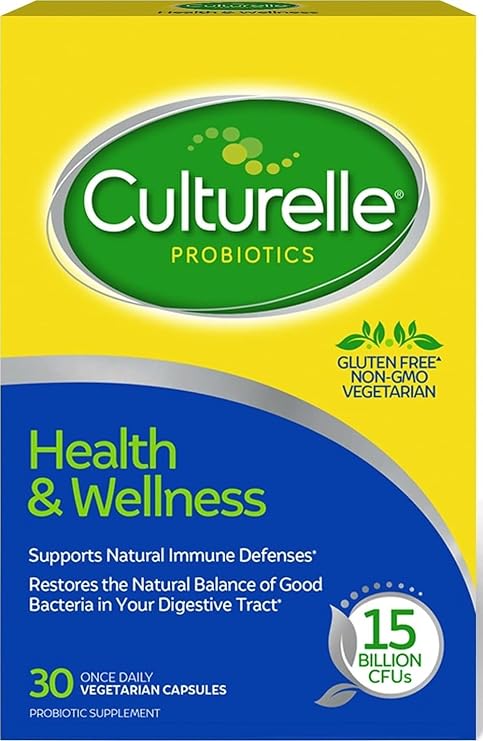 Culturelle Health & Wellness Daily Probiotic for Women & Men, 30 Count