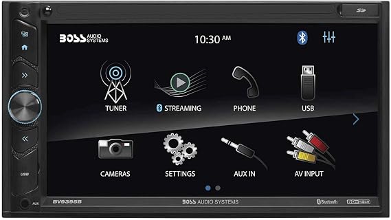 BOSS Audio Systems BV9395B Car Stereo Double Din, 6.95 Inch Touchscreen, Bluetooth, No CD DVD Player, Radio Receiver, A-Link (Screen Mirroring)