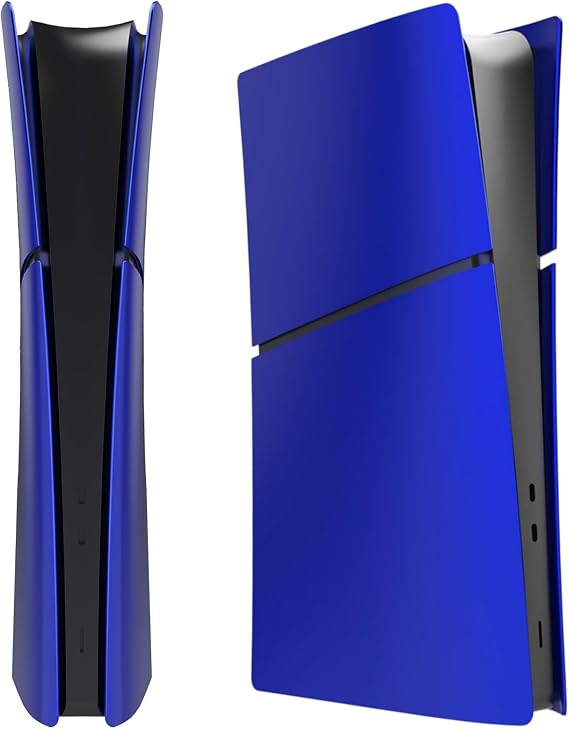 Face Plates Cover for PS5 Slim Digital Edition, Side Shell Panels Accessories Compatible with PlayStation 5 Slim Protective FacePlates (Blue)
