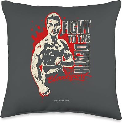 Bloodsport Death Throw Pillow, 16x16, Multicolor