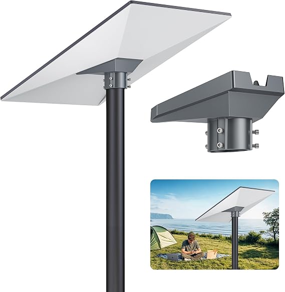 Starlink Pole Mount Gen 3, Premium Aluminum Alloy Starlink Pole Mount Gen 3, Starlink Gen 3 Mount Starlink Mount for Starlink Standard 4/4X/Gen3/V3 Kickstand Dishy