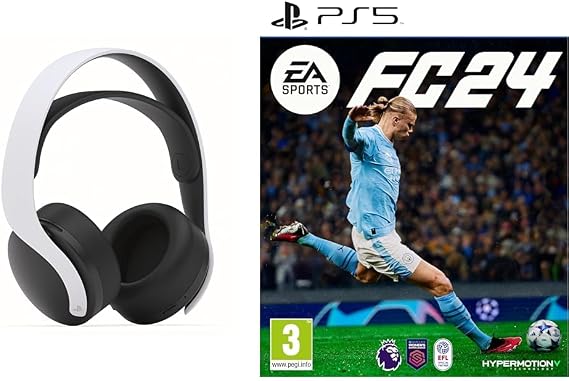 Playstation 5 PULSE 3D Wireless Headset & EA SPORTS FC 24 Standard Edition PS5 | VideoGame | English