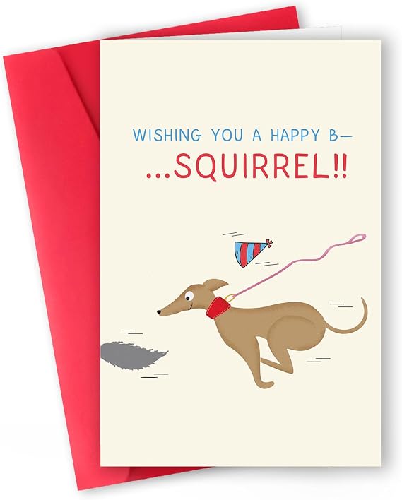 ICOOLYI Funny Dog Mom Birthday Card Dog Dad Birthday Gift for Dog Lovers