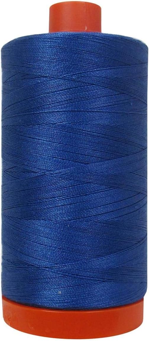 Aurifil Mako Cotton Thread Solid 50wt 1422yds Delft Blue
