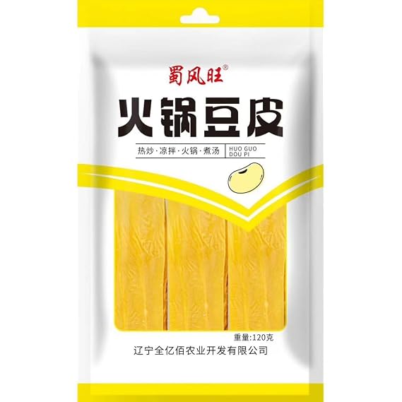 Tofu skin, China specialty snacks, dry goods, soy products, yuba, Dried Fried Soybean Tofu Skin Vegan Food, Vegetarian, non-GMO, Doufupi Youdoupi, 120g