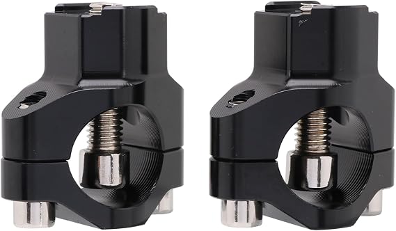 1 1/8" 28mm Motorcycle Handlebar Risers,1 Pair Bar Risers,Black