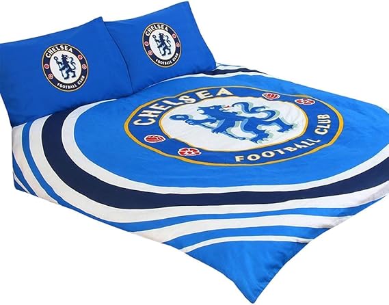 Chelsea FC Pulse Reversible Double Duvet Quilt Cover and 2 x Pillowcases Set