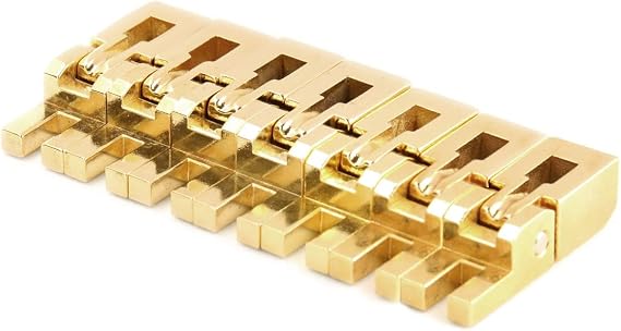 Original 7 String Bridge Saddle Set (Gold)