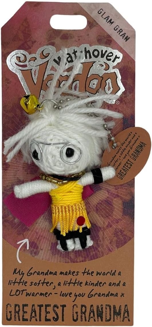 Watchover Voodoo 3-Inch Greatest Grandma - Handcrafted Gift to Bring Good Luck and Positivity Everywhere You Go
