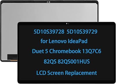 5D10S39728 5D10S39729 13.3 Touch Screen Replacement for Lenovo IdeaPad Duet 5 Chromebook 13Q7C6 82QS 82QS001HUS LCD Digitizer Display Assembly OLED IPS FullHD 1920  1080