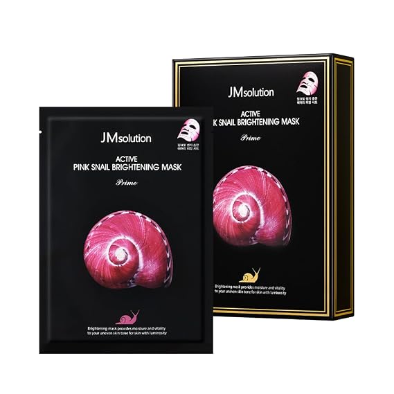 JMsolution Active Mask Prime (10 Sheets, 33ml Each) (Pink Snail)