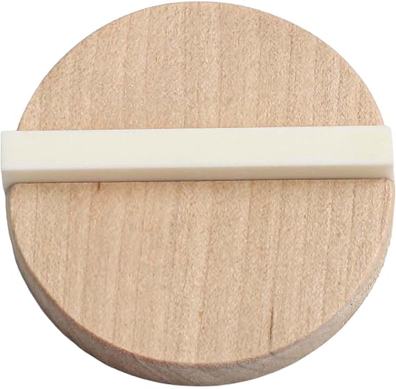 Bridge Guitar Nut Replacement Set with Resonator Biscuit Saddle for Acoustic Guitar, Brown Ox Bone and Wood 7.19 x 5.11 x 2.01 cm B