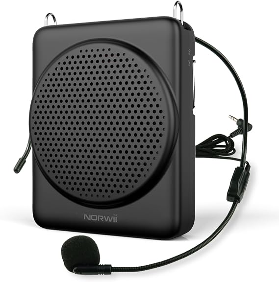 Mini Voice Amplifier with Microphone Headset, Portable Speaker with Mic