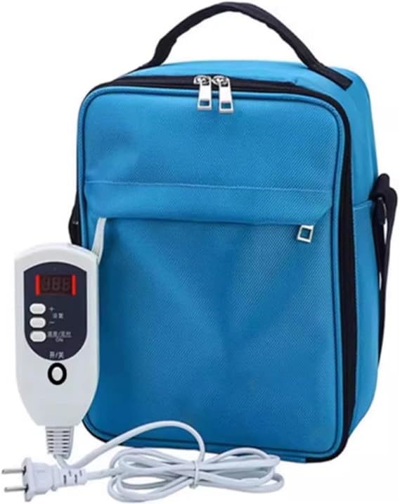 2L Peritoneal Dialysis Fluid Heating Bag, Portable Constant Temperature Warmer with Adjustable Temperature and Timer, Auto Power-Off Protection, for Home and Travel Use