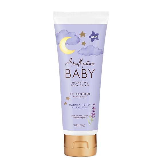 Shea Moisture Baby Manuka Honey & Lavendar Nightime Body Cream 8oz