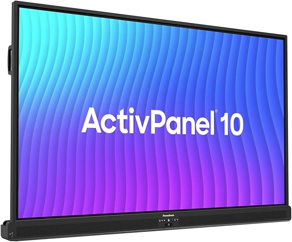 Promethean ActivPanel 10 65" High Specification Digital Whiteboard for Office or Classroom, 4K UHD, OS Flexible Device, Panel, 3 Year Onsite Support