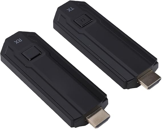 Bewinner Wireless HDMI Extender Kit 1080P 60Hz | 50m Range, 4K Decoding, Plug & Play, 0 Latency, Includes Micro/Small HDMI Adapters for PC/Laptop/TV Box/Projector