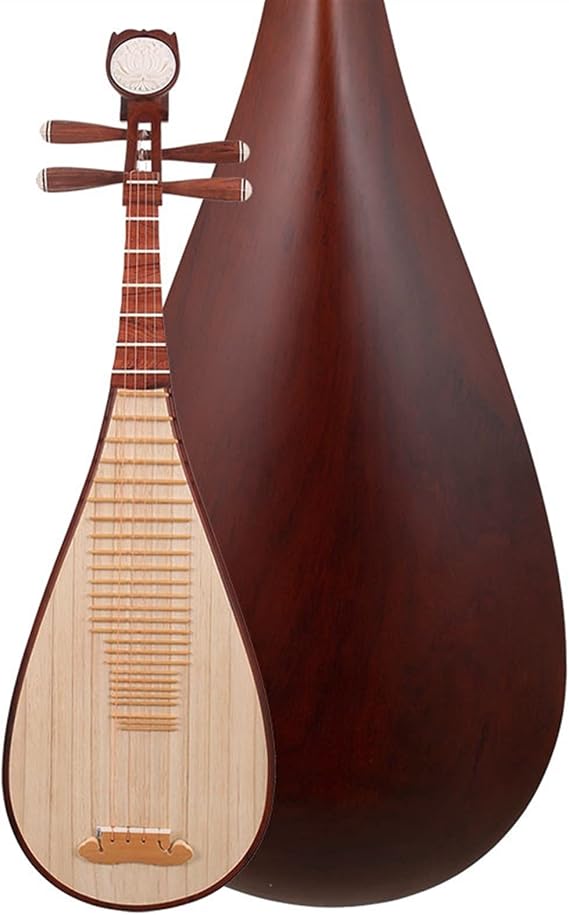 TSTS Chinese Instrument Pipa The Rosewood Rosewood Material is Used to Play Pipa Chinese Lute Musical Instrument