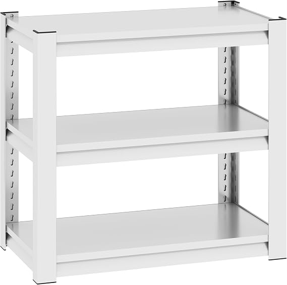 JHshop White 40-50 Gallon Fish Tank Stand: Large Metal Frame Double Aquarium Stands for Fish Tank Accessories Storage | Reptile Tank Table Stand 31.5 "L x 18 "W x 34" H Adjustable