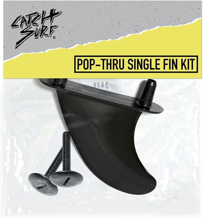 Catch Surf Single Fin Kit- PopThru - Black