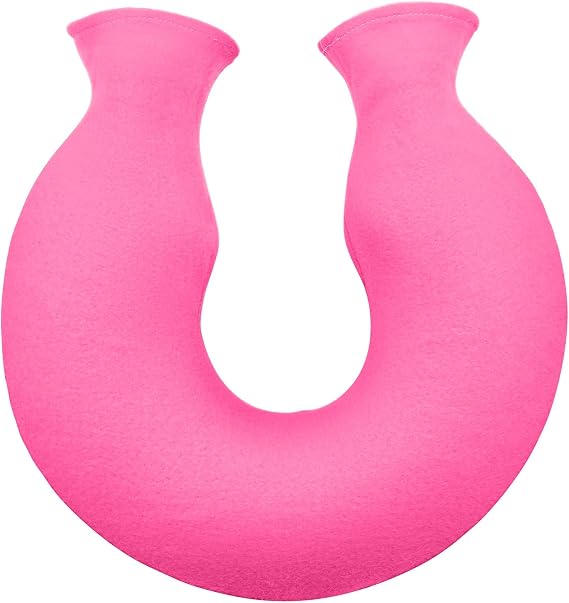 Reusable U-Shaped Hot Water Bottle with Soft Fabric Exterior – Neck and Shoulder Heat Pack for Women and Men, Reusable Warm Water Bottle for Home, Office and Winter Comfort