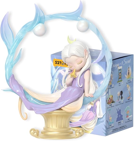 52TOYS Sleep Dreamland Elves - Tales of Enchanted Dreams Blind Box, 1 Pc Collectible Toy Kawaii Creative Gift Room Decor Desktop Decoration 5.9 Inch, Gift for Birthday Party