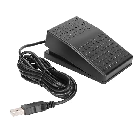 USB Single Foot Switch Pedal, Programmable Keyboard Mouse, Photoelectric Switch, Ergonomic Design, Standard Host Interface Device, General Computer, Pedal, Switch, Foot