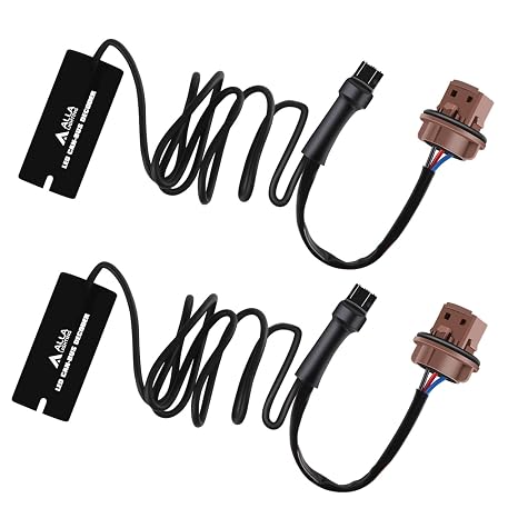 Alla Lighting LED Decoders for Anti-Flicker Fix Turn Signal Lights Bulbs Hyper Flash Resistor Adapter Harness Kits/Fix Error Free Codes