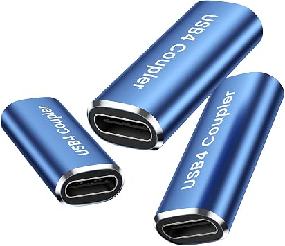 ANDTOBO USB-C Adapter, 3-Pack USB-C to Female Adapter, Supports MagSafe & Fast Charging 100W & Data Transfer