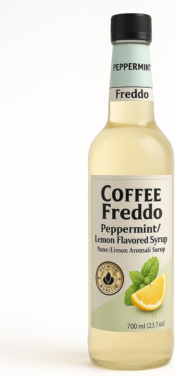 Coffee Syrup Flavor, Coffee Syrups, Fitre Coffee, Espresso 750 ml (Mint Lemon Flavored)