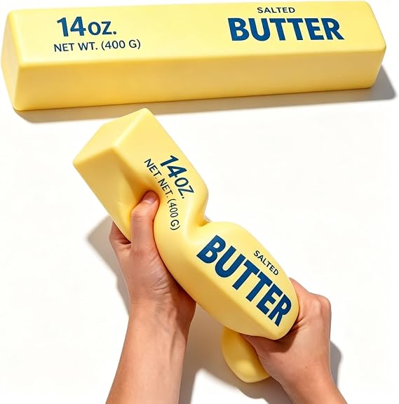 Big Butter Squishy, 2026 New 14oz Giant Squishies Butter Jumbo Slow Rising Squeeze PU Foam Fidget for Anxiety & Sensory Stress Relief Fidget Adults