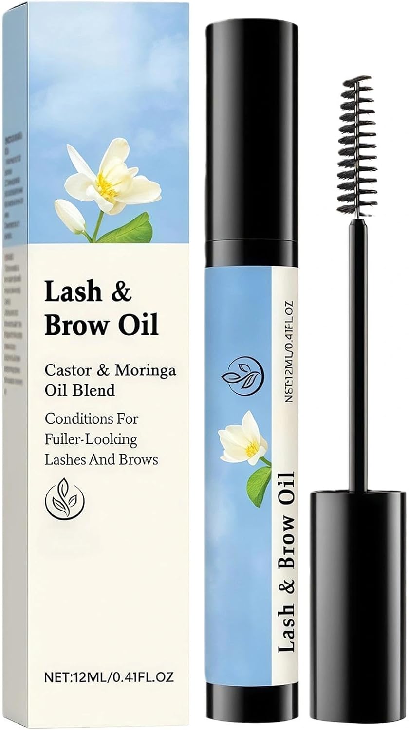 Eyelash Growth Serum & Eyebrow Serum for Women, Eyelash Enhancer Serums with Applicator, Promotes Longer Fuller Stronger Lashes, Lash Lift Nourishing Oil