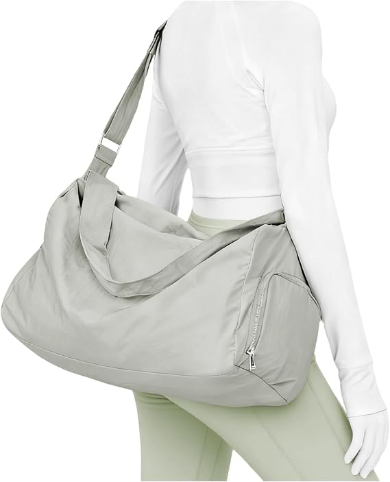 Small Gym Bag for Women Lightweight Carry on Gym Tote Bag, Workout Sport Duffle Bag with Shoe Compartment,Crossbody Shoulder Travel Bag for Swim, Yoge, Dance
