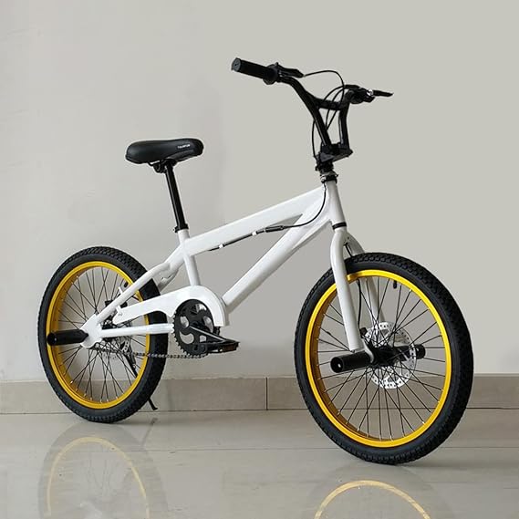 ORDlBMX BMX Bicycle 20 Inch, Street BMX Stunt Action BMX Bicycle, High Strength Carbon Steel Frame BMX Race Bike, Suitable for Adults and Kids Beginners to Advanced