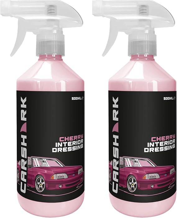 Cherry Interior Dressing 2 x 500ml Spray, Revive and Protect Vehicle's Interior Plastics and Vinyl