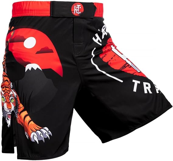 Hardcore Training Fight Shorts Men's Japan Tiger MMA BJJ Grappling Fitness Boxing Muay Thai No Gi