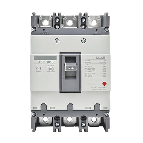 XIBANY ABE203b 3P Moulded Case Circuit Breaker ABE203b 125A 150A 175A 200A 225A MCCB 1Pcs (Color : 3, Size : 125A)